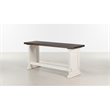Pemberley Row Solid Wood Brown/White Dining Bench Rectangular 48