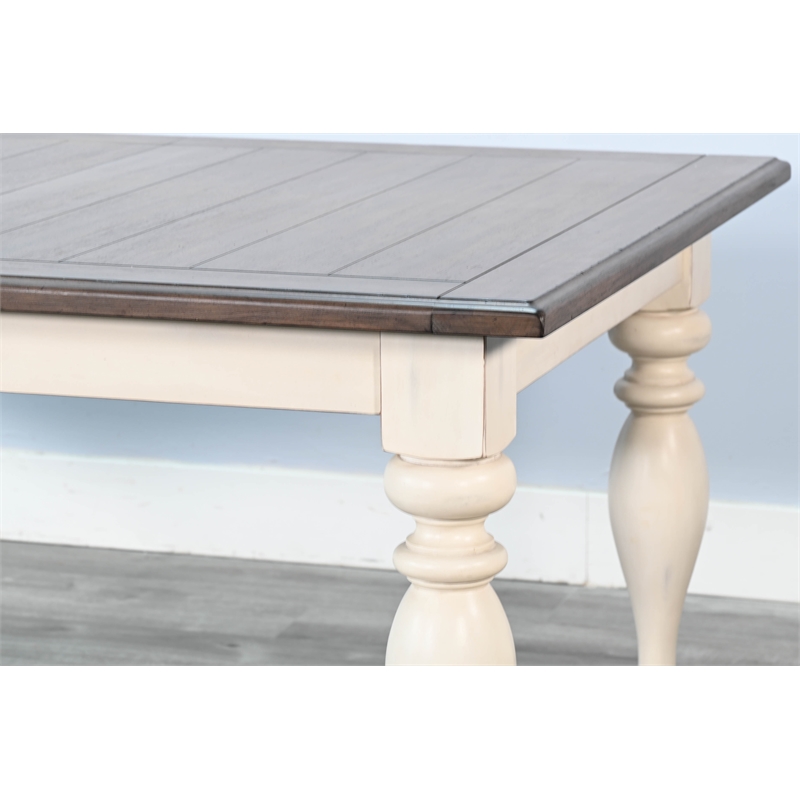 Pemberly Row Contemporary Wood Rectangular Extension Dining Table