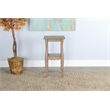 Pemberly Row Natural Contemporary Wood Beach Pebble End Table