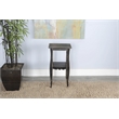 Pemberly Row Contemporary Wood End Table in Black Sand Finish