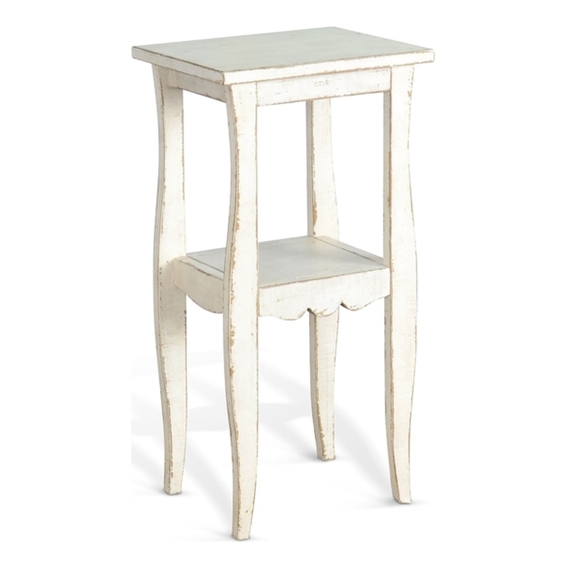 Pemberly Row Contemporary Wood Square End Table in White Finish