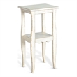 Pemberly Row Contemporary Wood Square End Table in White Finish