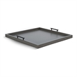 Pemberly Row Farmhouse Urban Bronze Square Tessa Ottoman Tray