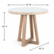 Pemberly Row Contemporary Solid Wood 42