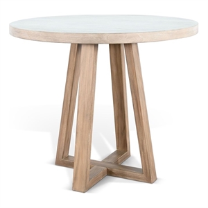 Pemberly Row Contemporary Solid Wood 42&quot Round Counter Table