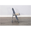Pemberly Row Distressed Folding Wood Dining Chair (Set of 2)