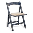 Pemberly Row Distressed Folding Wood Dining Chair (Set of 2)