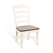 Pemberly Row Solid Wood Wood White Ladderback Chair (Set of 2)