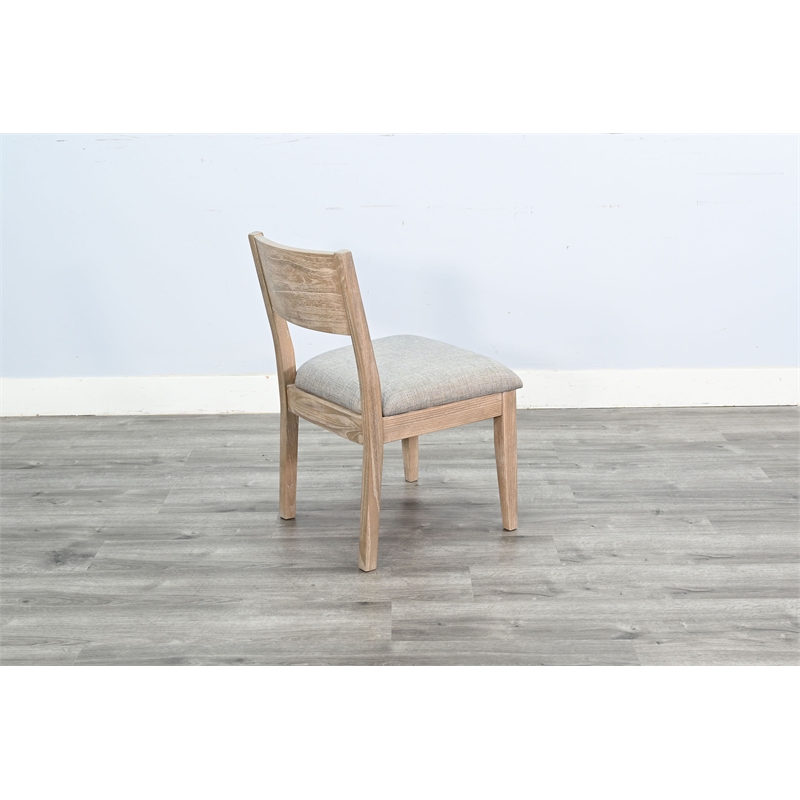 Pemberly Row Solid Wood Natural Cushion Dining Chair (Set of 2)