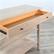 Pemberly Row Solid Wood Natural Small Wood Console Tier Shelf Table