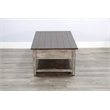 Pemberly Row Traditional Rectangular Two-Tone Wood Coffee Table