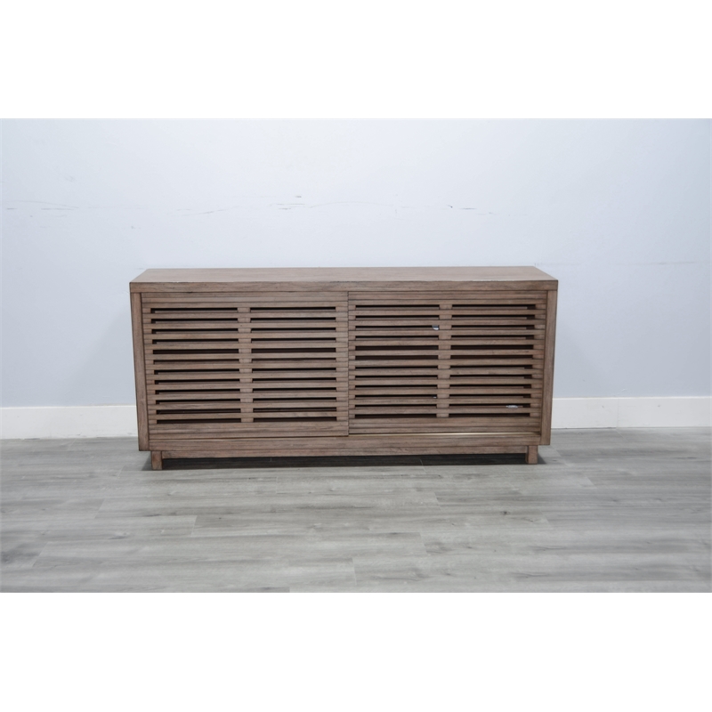 Pemberly Row Solid Wood Mid-Century 65