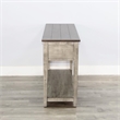 Pemberly Row Solid Wood Traditional Two Tone Grey Wood Sofa Table