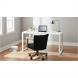 Pemberly Row Wood Farmhouse Natural Finish Rolling Office Chair