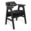 Pemberly Row Wood Mid-Century Dining Armchair (Set of 2) in Black