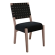 Pemberly Row Wood Mid-Century Woven Back Dining Chair (Set of 2)