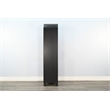 Pemberly Row Wood Contemporary Arched Black Finish Cabinet Storage