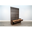 Pemberly Row Brown Finish Wood Transitional Hall Tree with Bench