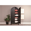 Pemberley Row Wood Black Storage Cabinet Arch Unassembled