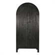 Pemberley Row Wood Black Storage Cabinet Arch Unassembled