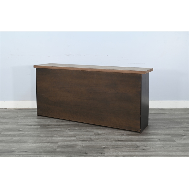 Pemberly Row Wood Contemporary Console Table with Arched Cutout