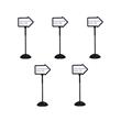 Pemberly Row Set of 5 Write Way Arrow Sign Magnetic Dual-Sided Dry Erase Board