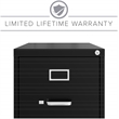 Pemberly Row Set of 3 4-Drawer Letter Width Vertical File Cabinet in Putty/Beige