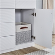 Pemberly Row Wood 4 Doors 3 Drawers White Closet Wardrobe Storage Armoire