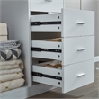 Pemberly Row Walk-in Clothes Storage Closet with 8 Drawers and Shelves