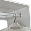 Pemberly Row White Closet Organizer Clothes System with 4 drawers Wall Mounted