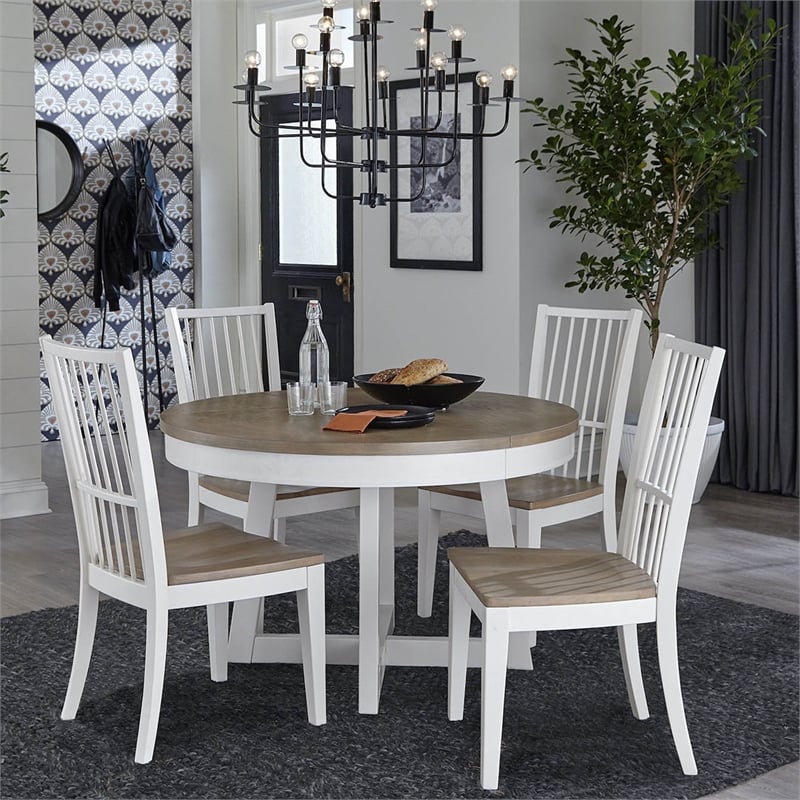 Pemberly Row Contemporary Wood Dining 48