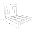 Pemberly Row Contemporary Wood Queen Panel Bed in Moonstone Gray