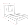 Pemberly Row Contemporary Wood King Panel Bed in Moonstone Gray