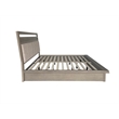 Pemberly Row Contemporary Wood Queen Platform Bed in Moonstone Gray