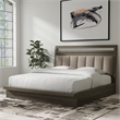 Pemberly Row Contemporary Wood Queen Platform Bed in Moonstone Gray