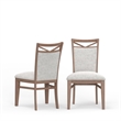 Pemberly Row Contemporary 7 Piece Wood Table & Dining Chairs in White
