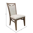Pemberly Row Contemporary 7 Piece Wood Table & Dining Chairs in White