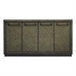Pemberly Row Contemporary Engineered Wood Dining Sideboard in Brown