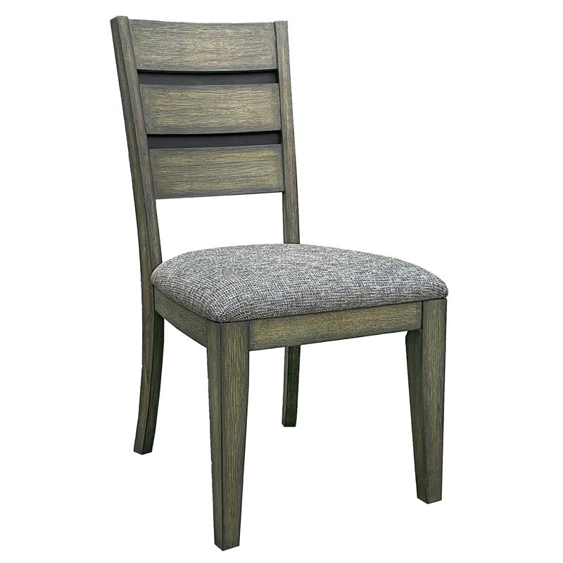 Pemberly Row Contemporary Dining 78 in. with 6 ladderback chairs