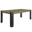 Pemberly Row Contemporary Dining 78 in. with 6 ladderback chairs