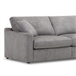 Pemberly Row Contemporary Burmese Nature 5 Piece Modular Sectional