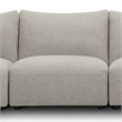 Pemberly Row Contemporary Canes Cobblestone 6 Piece Modular Sectional