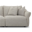 Pemberly Row Contemporary Canes Cobblestone 6 Piece Modular Sectional