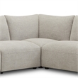 Pemberly Row Contemporary Canes Cobblestone 6 Piece Modular Sectional
