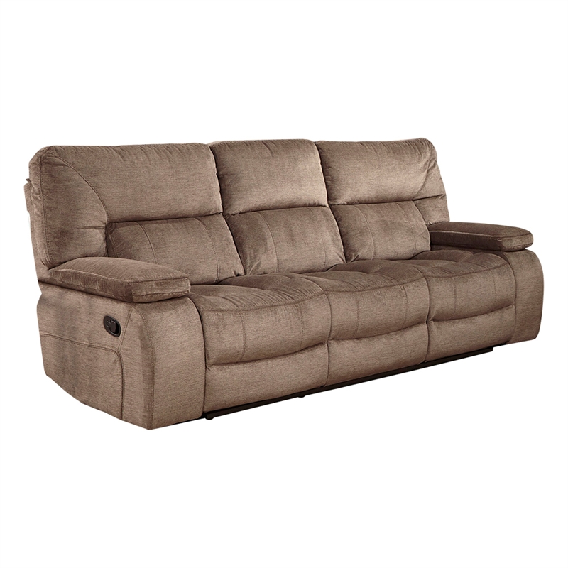 Pemberly Row Contemporary Manual Reclining Sofa and Loveseat