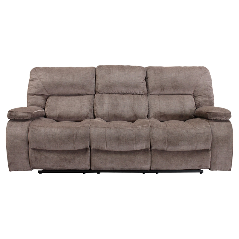 Pemberly Row Contemporary Manual Reclining Sofa and Loveseat