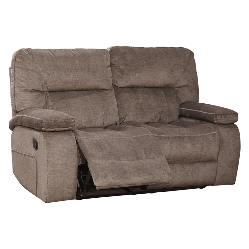 Pemberly Row Contemporary Manual Reclining Sofa and Loveseat