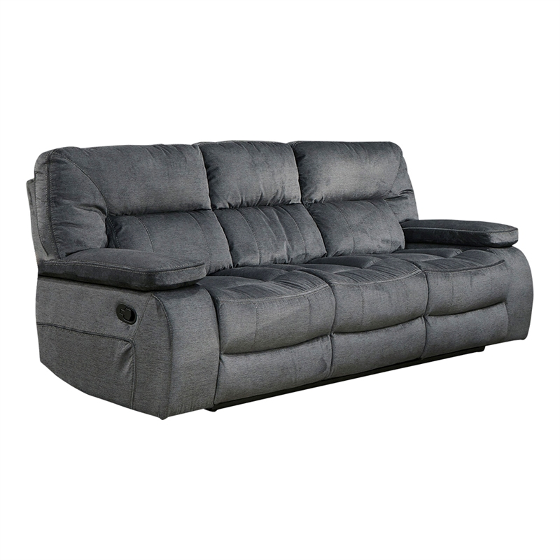 Pemberly Row Contemporary Manual Reclining Sofa and Loveseat