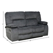 Pemberly Row Contemporary Manual Reclining Sofa and Loveseat
