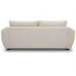 Pemberly Row Contemporary Mega Ivory Sofa and 2 Chair and Half